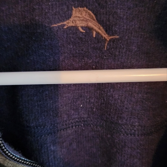 Tommy Bahama  reversible 1/4 zip - Picture 2 of 5